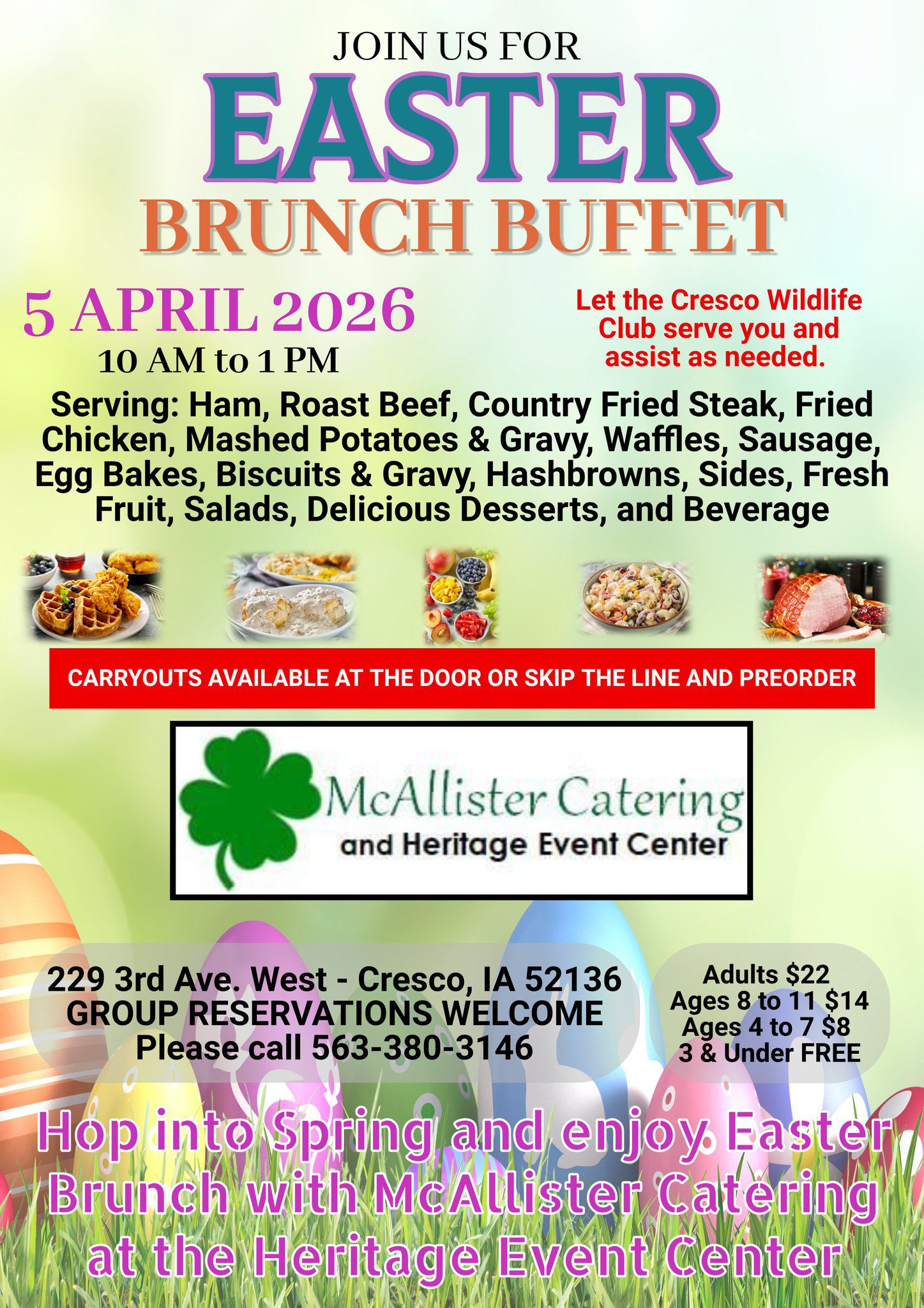 2026 Easter Brunch in Cresco