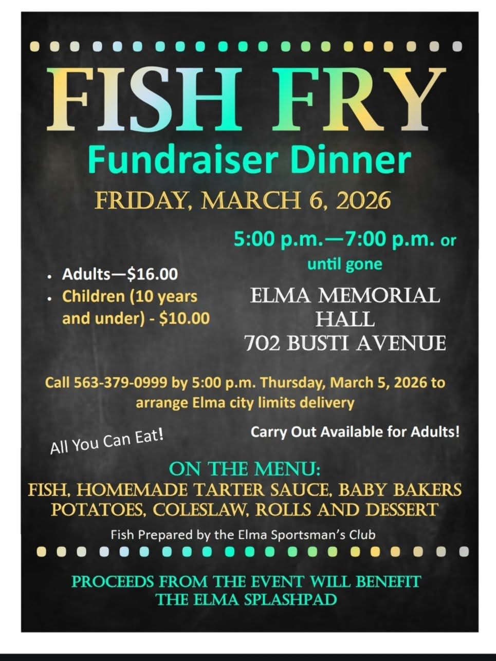 2026 Fish Fry poster