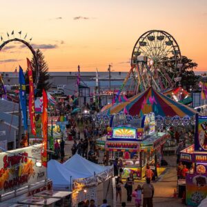 Picture of Howard County Fair at dusk