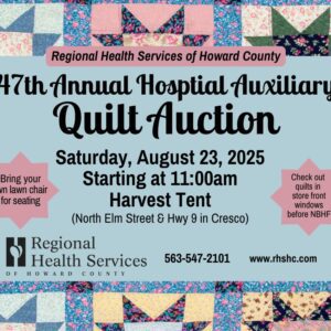 RHSHC Quilt Auction poster