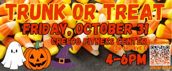 Trunk or Treat flyer for October 31, 2025