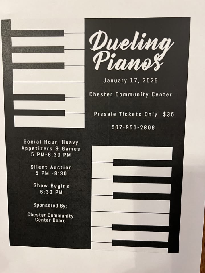 poster advertising Dueling Pianos in Chester