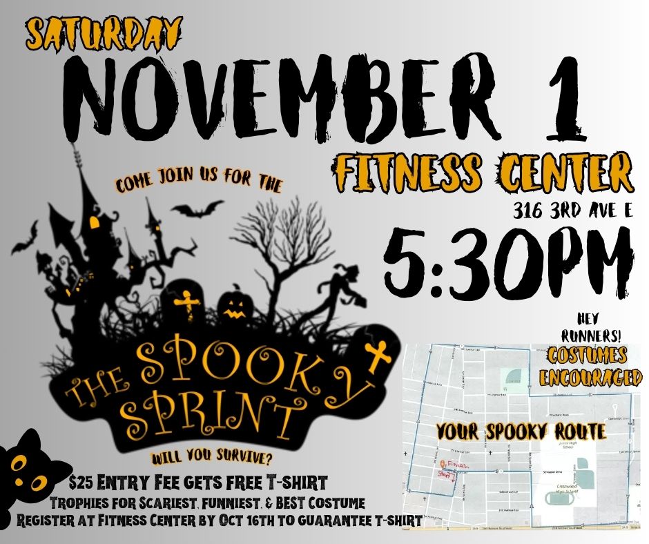 Flyer for the Nov 1st Spooky Sprint 5K
