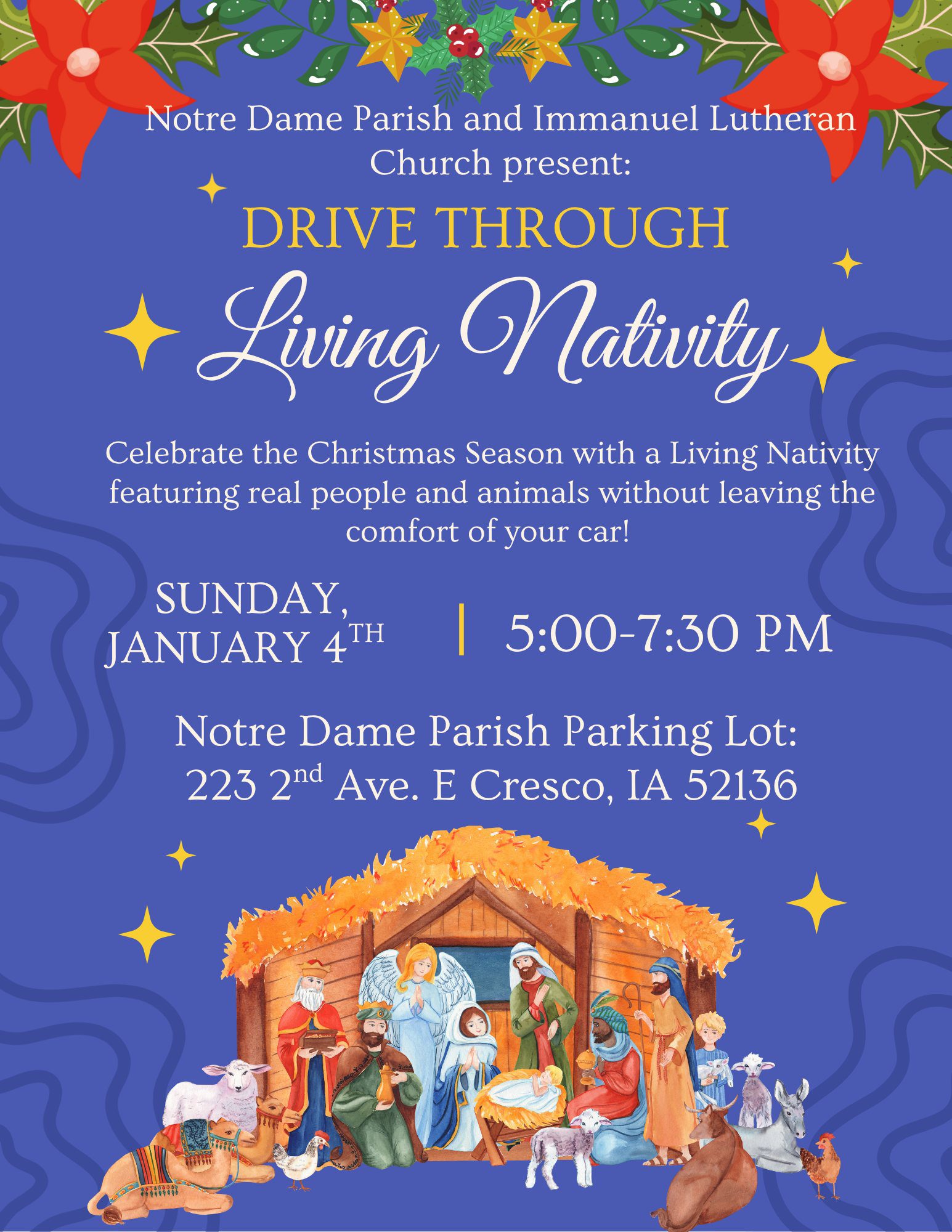 Drive Through Living Nativity poster