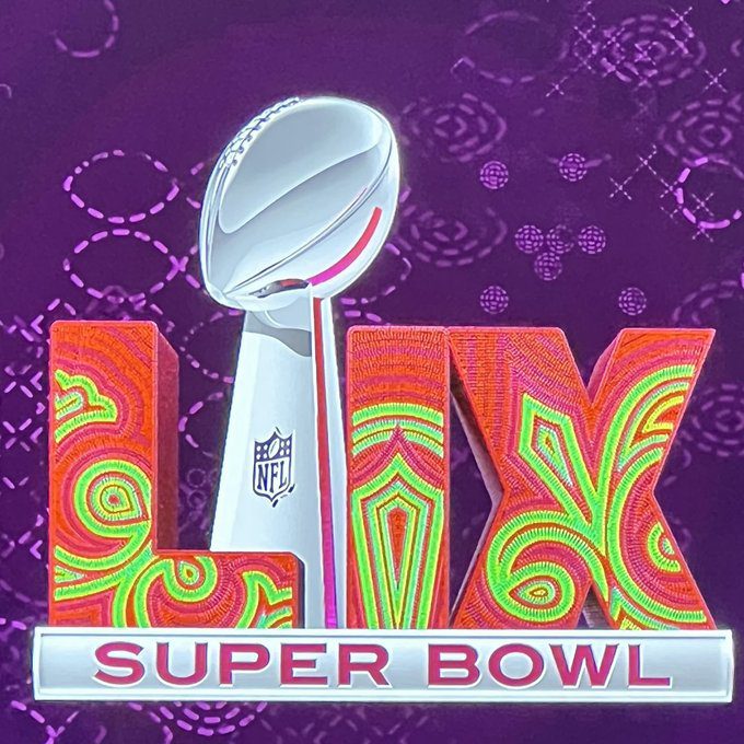 Official logo of the Feb 9th Super Bowl LIX
