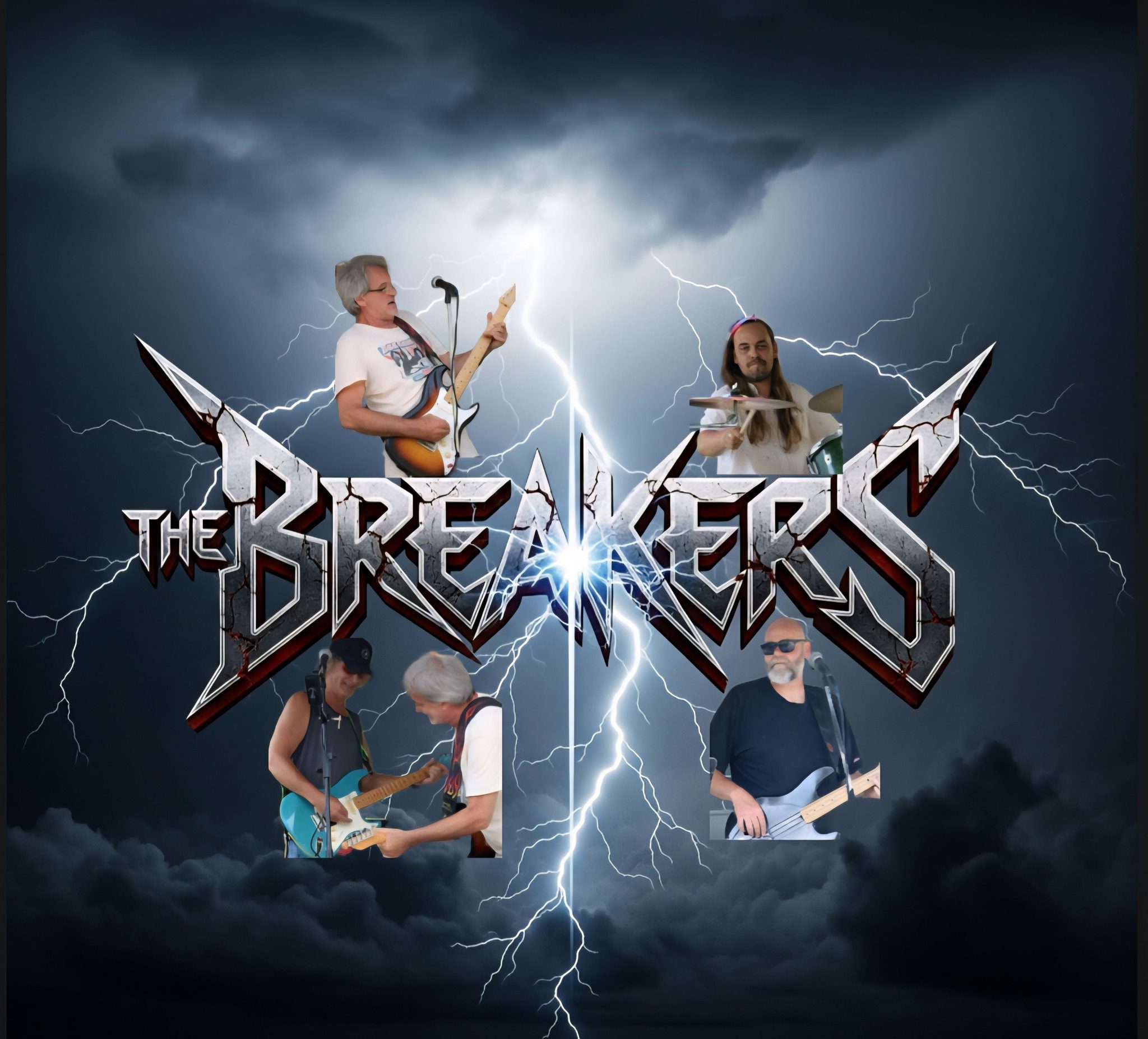 poster featuring the band, The Breakers