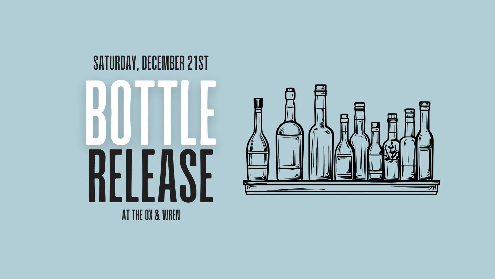 Advertising the Bottle Release event at The Ox & Wren in Cresco