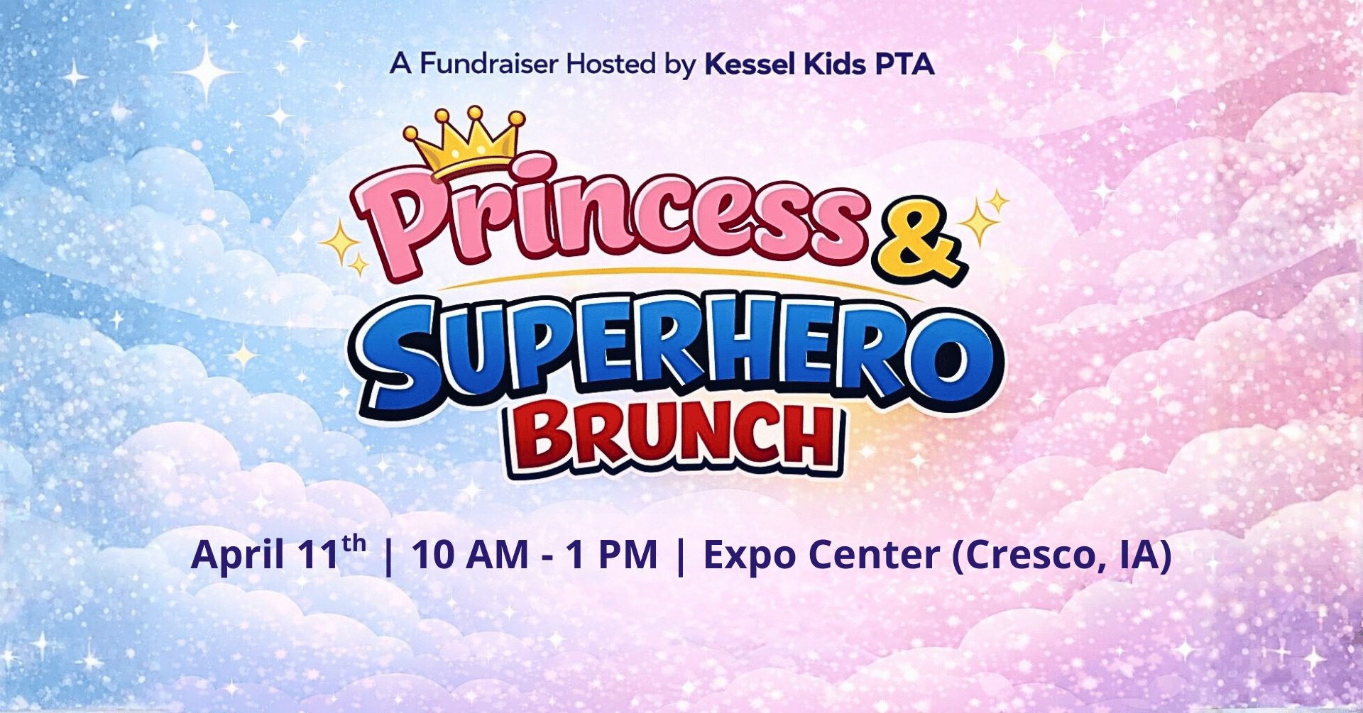 Kessel Kids poster for a Superhero Brunch