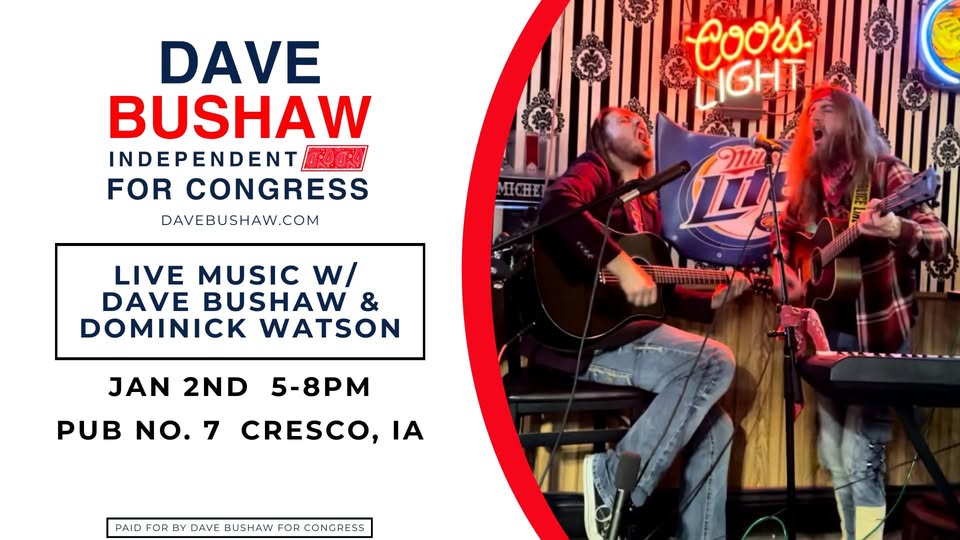 Dave Shaw live performance at Pub no 7 in Cresco