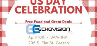 poster for US Day Celebration at EchoVision in Cresco