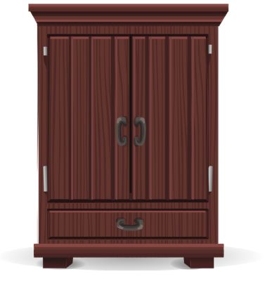 generic wood cabinet