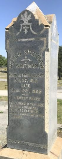 Rev P.S. Whitman headstone