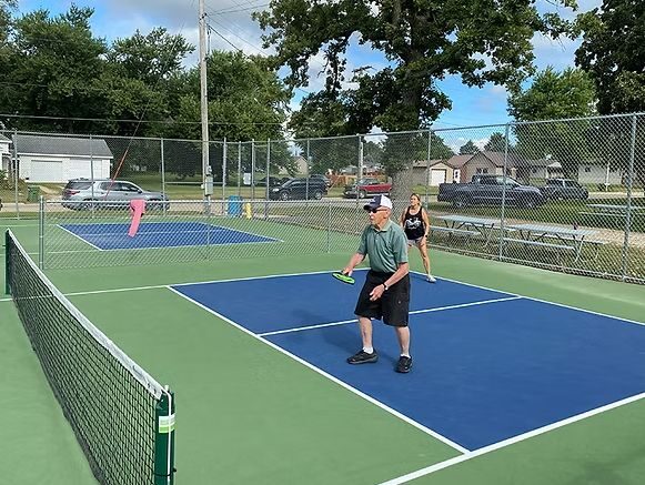 Cresco Pickleball courts with Jerry Wilson