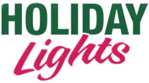 Holiday Lights logo for walk through and drive through Christmas decorations