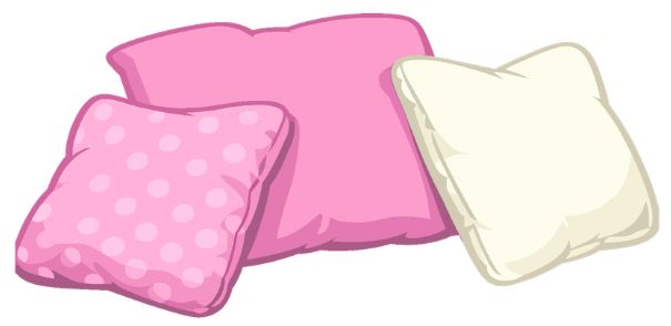 group of three pillows