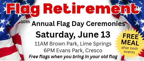 Flag Retirement flyer